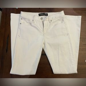 Express white skinny jeans